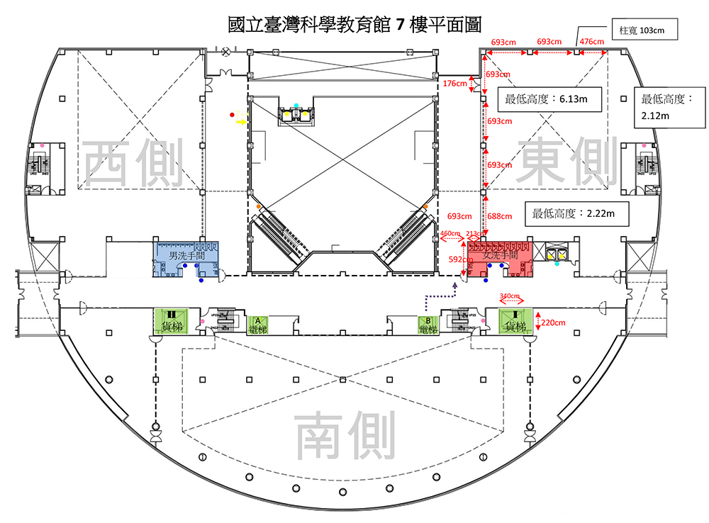 國立臺灣科學教育館7樓平面圖
