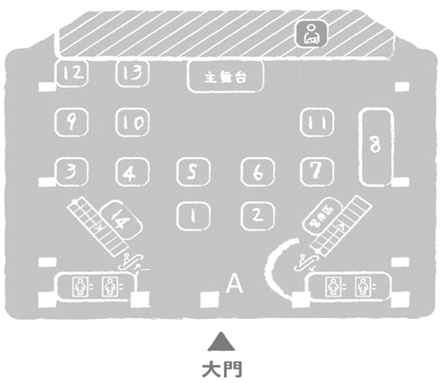 2024母語日：1F大廳場地配置圖