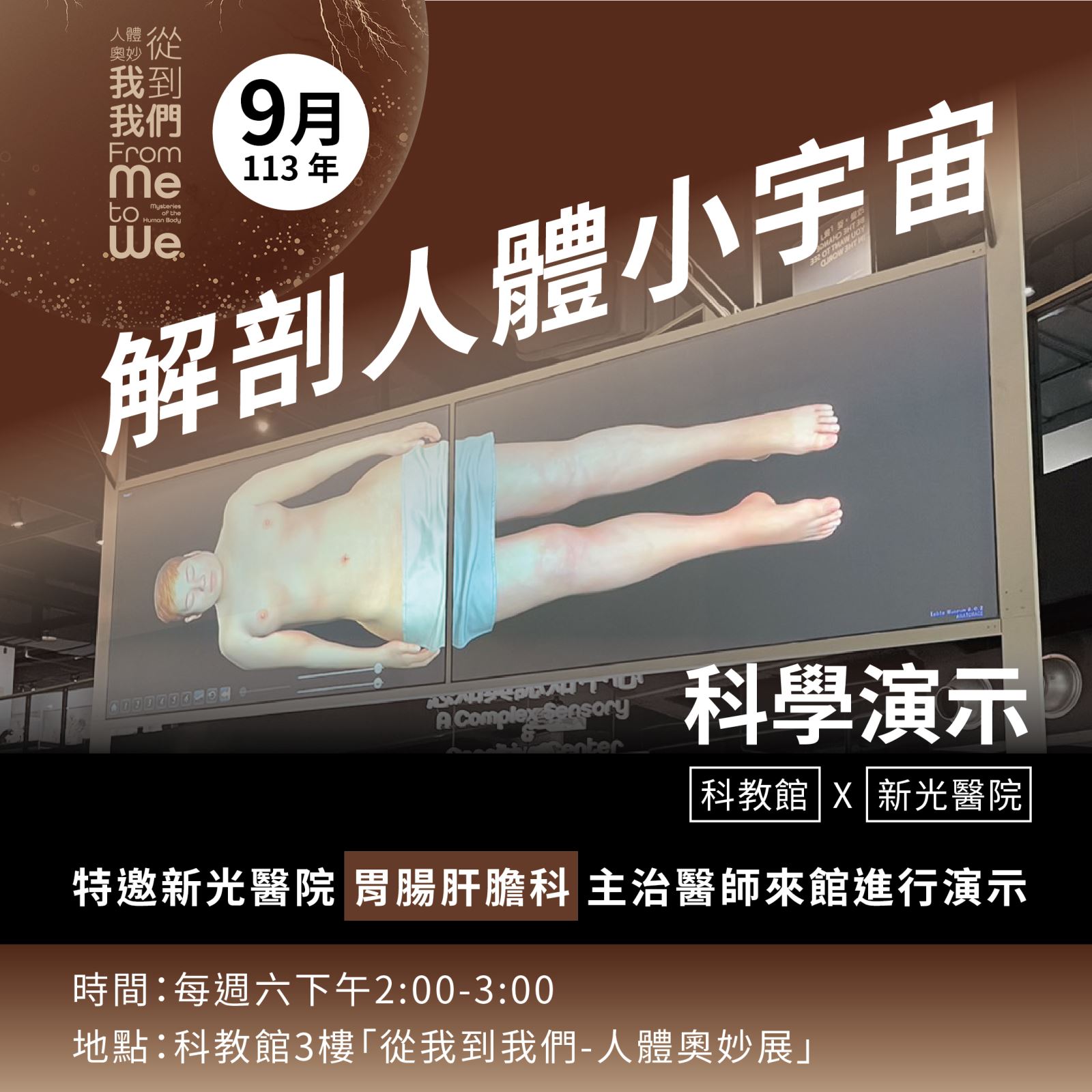 3F解剖人體小宇宙的主視覺圖。