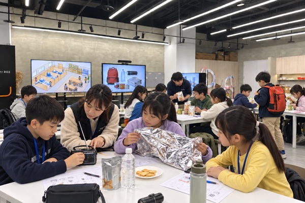 兒童防災體驗營課程示意圖